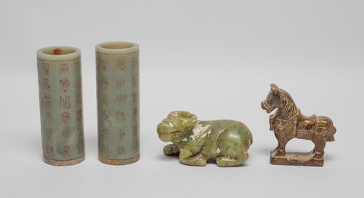 Chinese Export Jade Carvings