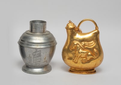 Chinese Bronze & Pewter Pots
