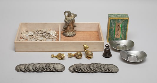 Chinese Bronze, Coin Metal & Fengshui Coins