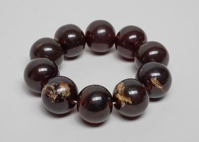 Large Bead Amber Prayer Beads