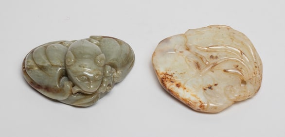 Two Chinese Jade Carved Pieces