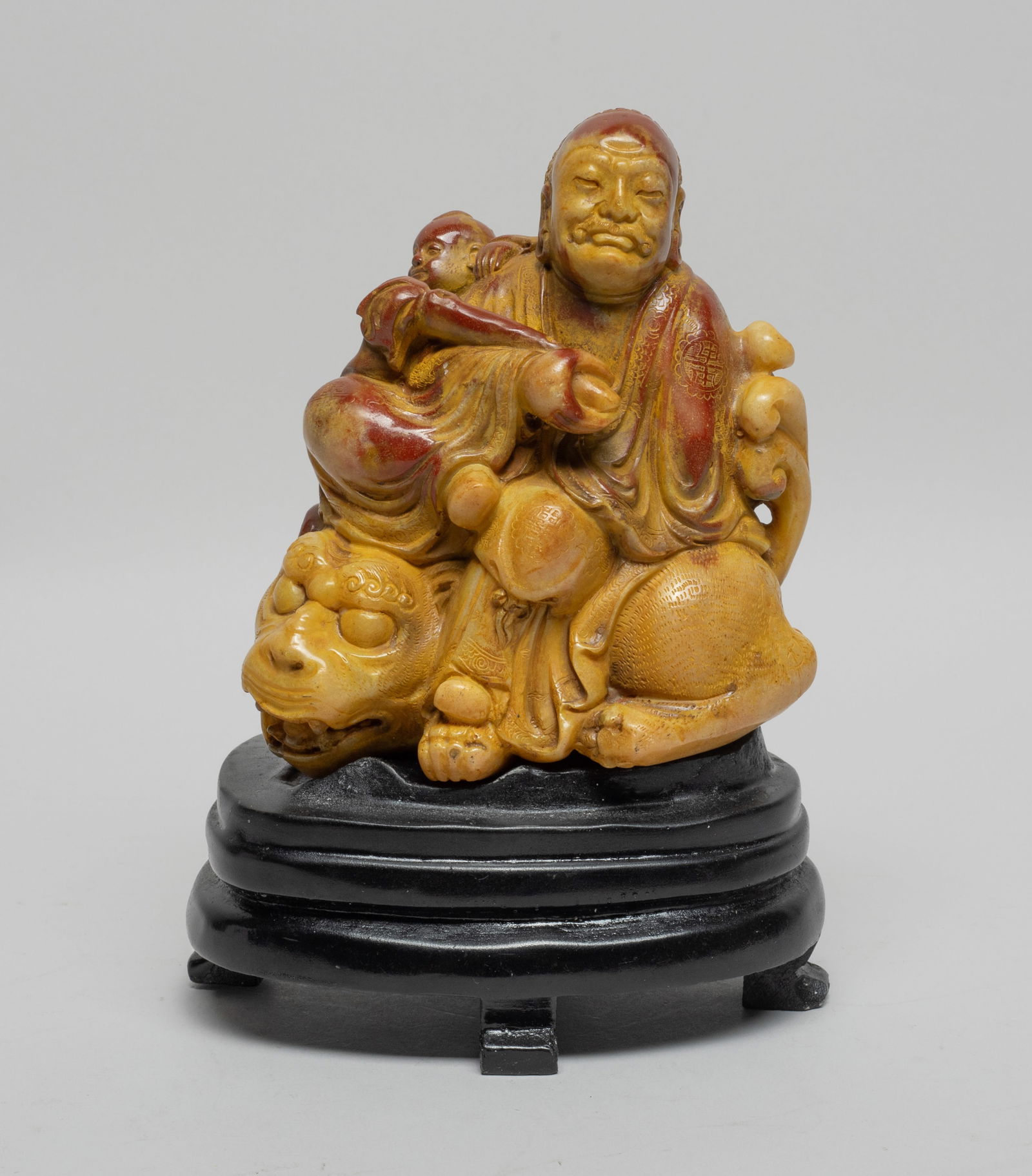 Chinese Shoushan Stone Sculpture of Luohan (1 of 13)