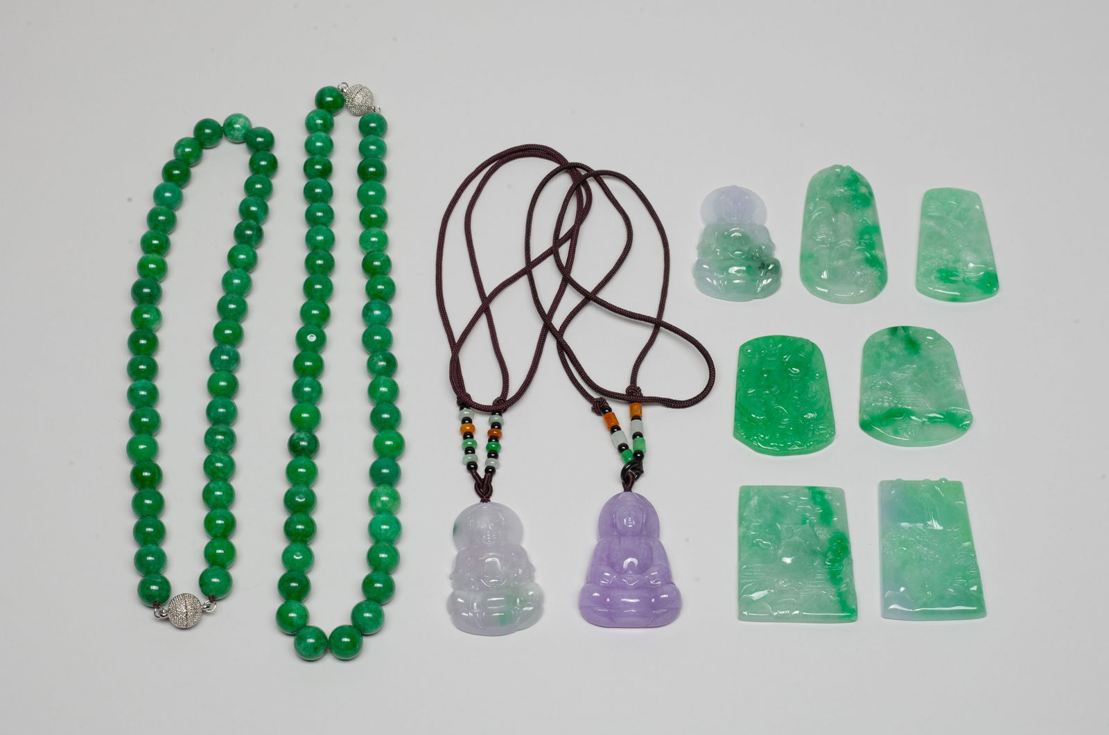 Estate Large Set Chinese Pendants & Necklace (1 of 9)