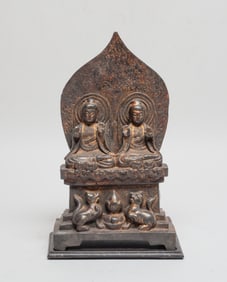 Chinese Painted Bronze Buddha