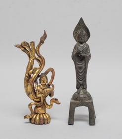 Two Chinese Bronze Buddha