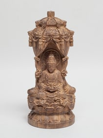 Chinese Export Agarwood Sculpture of Buddha