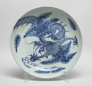 Chinese Export Porcelain Dragon Plate