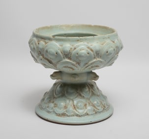 Large Chinese Export Porcelain Lotus Base