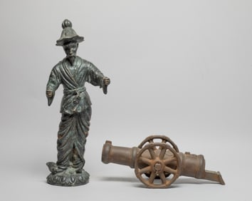 Tall France Metal Figure & Sculpture