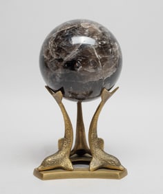 Collectible Large Gemstone Ball Sculpture