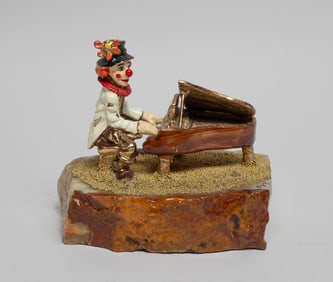 Vintage Ron Lee Playing Piano Sculpture Figure