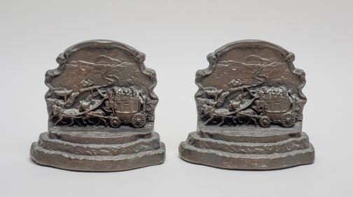 1900-30s Metal Bookends