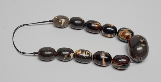 Chunk Bead Amber Necklace