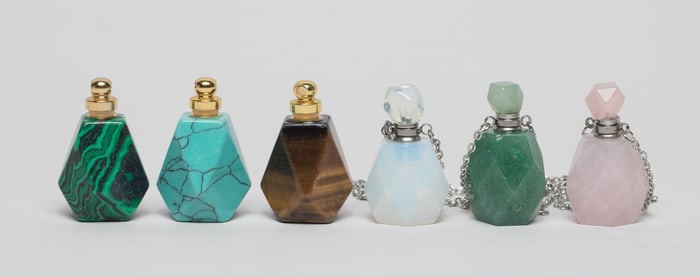 Estate Gemstone Perfume Bottles