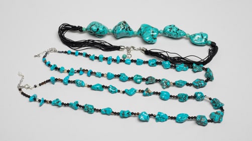 Estate American Indian Type Necklaces