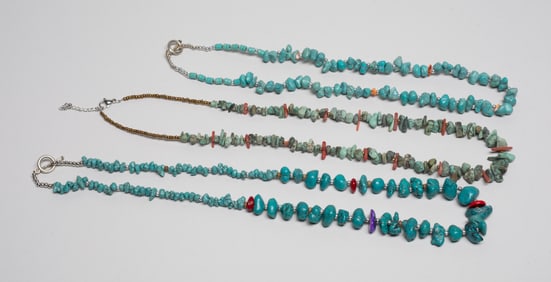 American Southwestern Turquoise Like Necklaces