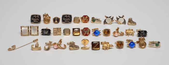 Large Set Gold Filled Vintage Cufflinks