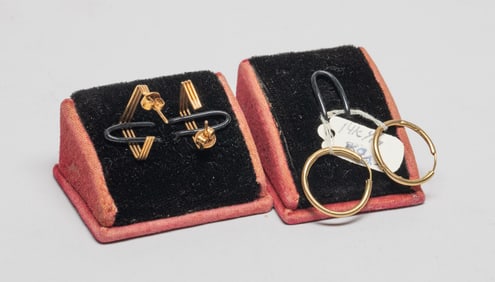 Estate Vintage 14K Gold Earrings