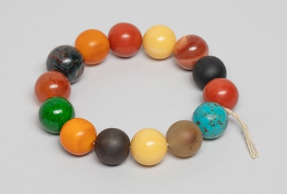 Chinese Export Mixed Bead Prayer Beads
