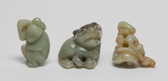 Estate Chinese Jade Carved Toggles