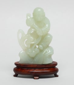 Chinese White Jade Figure