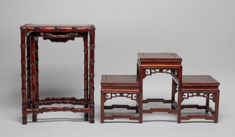 Estate Chinese Export Wood Stands