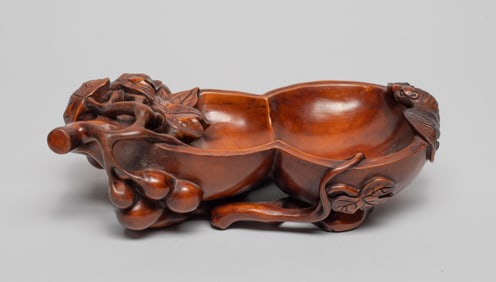 Estate Chinese Boxwood Brush Washer