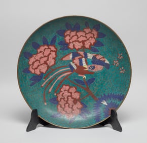 Japanese Edo Large Cloisonne Plate