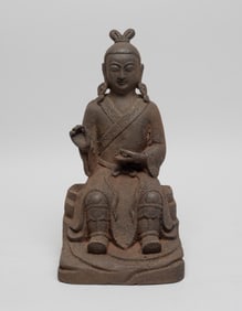 Chinese Cast Iron Sculpture of Buddha
