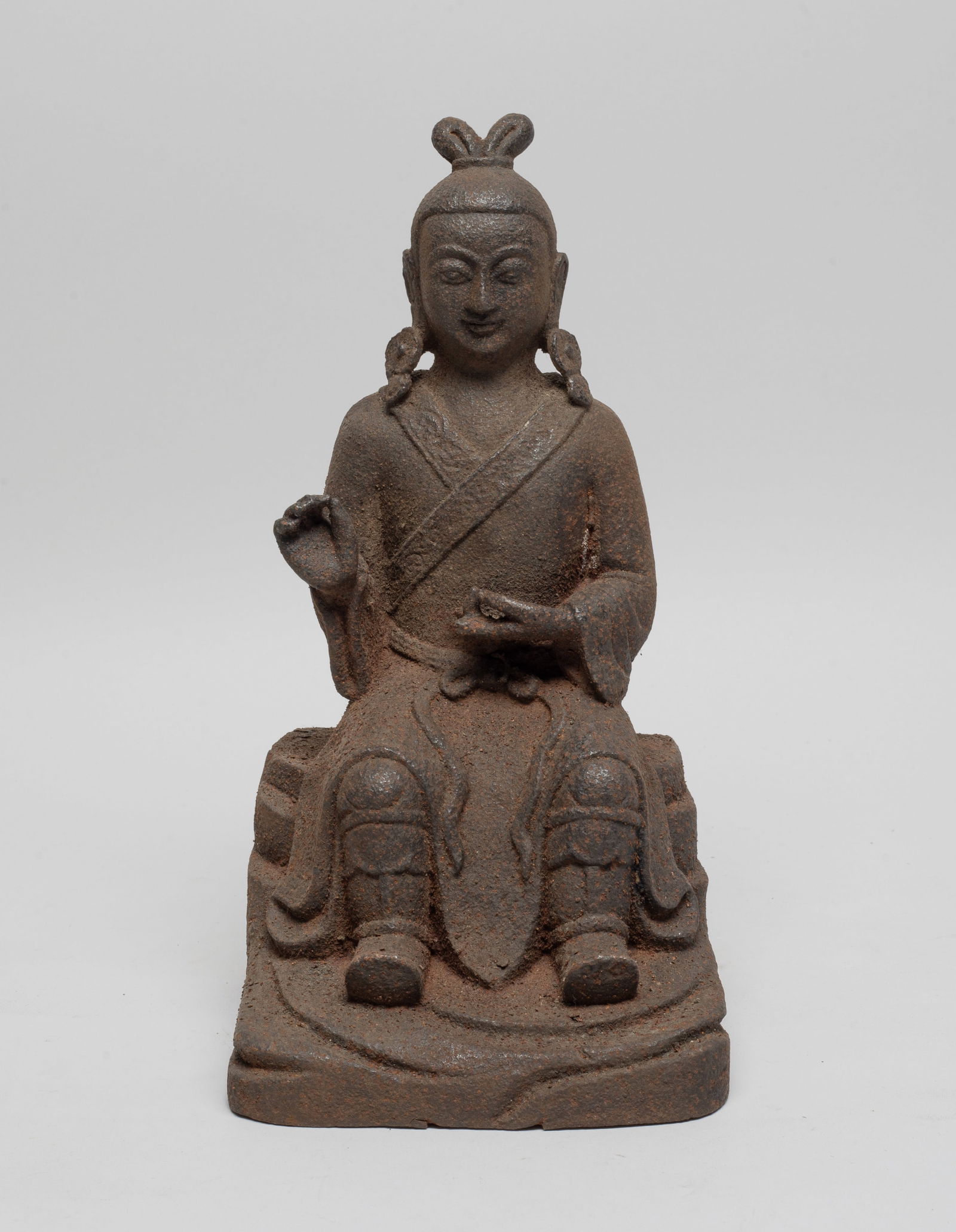 Chinese Cast Iron Sculpture of Buddha (1 of 10)