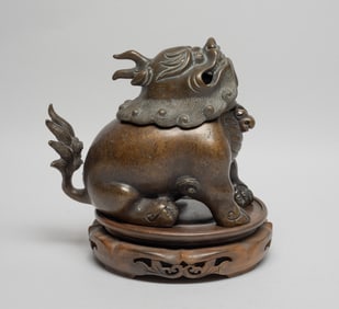 Chinese Bronze Beast Form Censer
