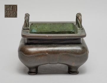 Estate Chinese Export Bronze Censer