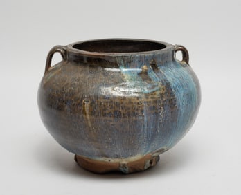 Chinese Flambe Glazed Porcelain Vase