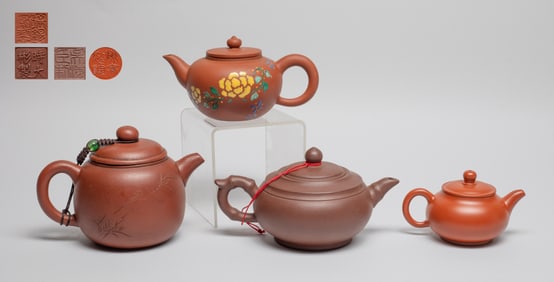 Estate Chinese Yixing Zisha Tea Pots