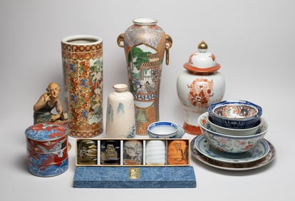 Estate Large Set Chinese & Japanese Porcelains