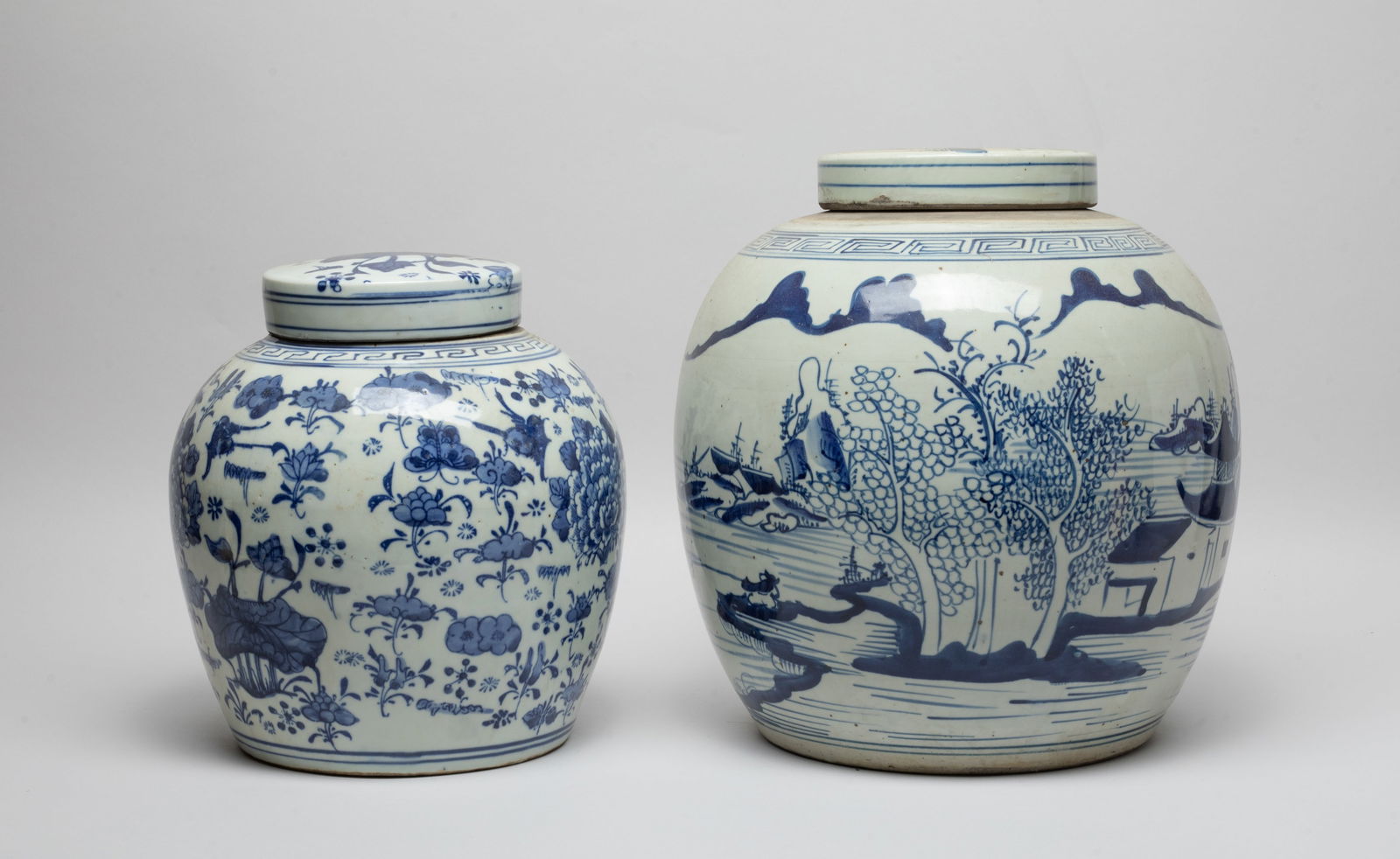 Two Chinese Export Large Porcelain Jars (1 of 15)