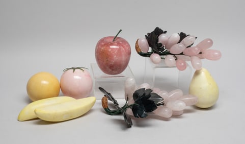 Chinese Export Quartz, Stone Fruits