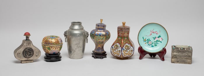 Chinese Cloisonne, Metal Sculptures