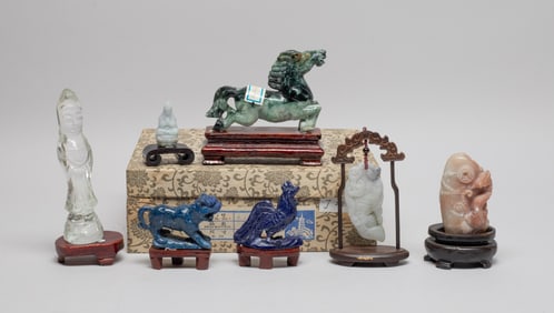 Estate Chinese Jade, Stone & Crystal Carvings