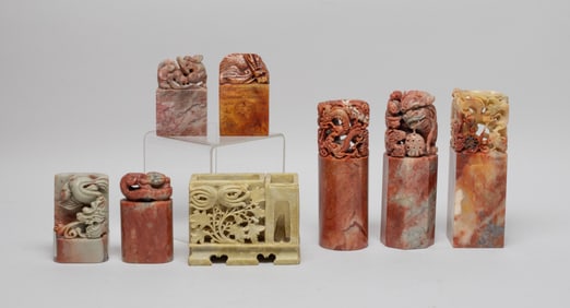 Estate Large Set Chinese Shoushan Stones