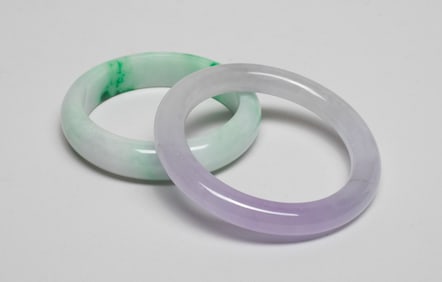 Estate Two Chinese Jade Like Bangles