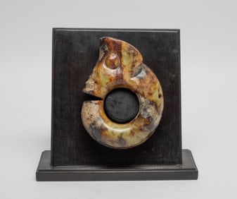 Large Chinese Jade/ Stone Sculpture on Stand