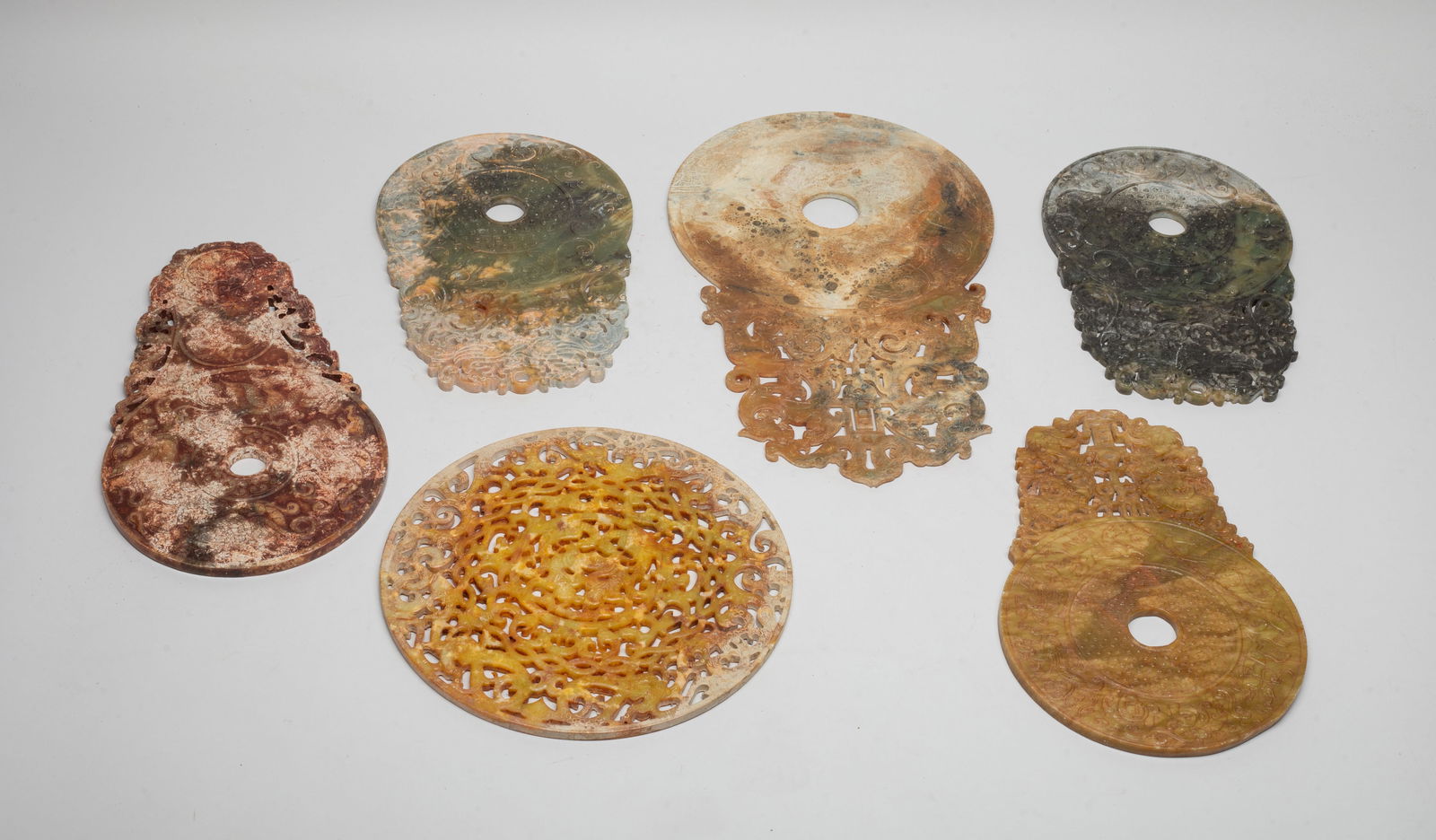 Estate Chinese Stone Carved Bi (1 of 16)