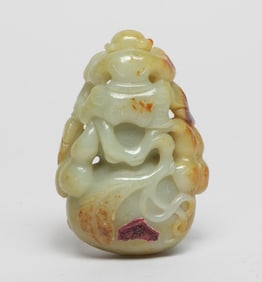 Large Chinese Russet Jade Carving