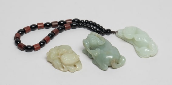 Three Chinese Jade Toggles