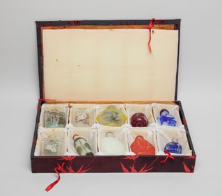 Estate Large Set Chinese Snuff Bottles