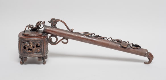 Chinese Bronze Oil Lamp