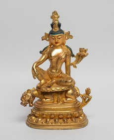 Estate Chinese Bronze Sculpture of Buddha