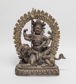 Chinese Sino-Tibetan Bronze Buddha