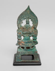 Estate Chinese Bronze Sculpture of Buddha